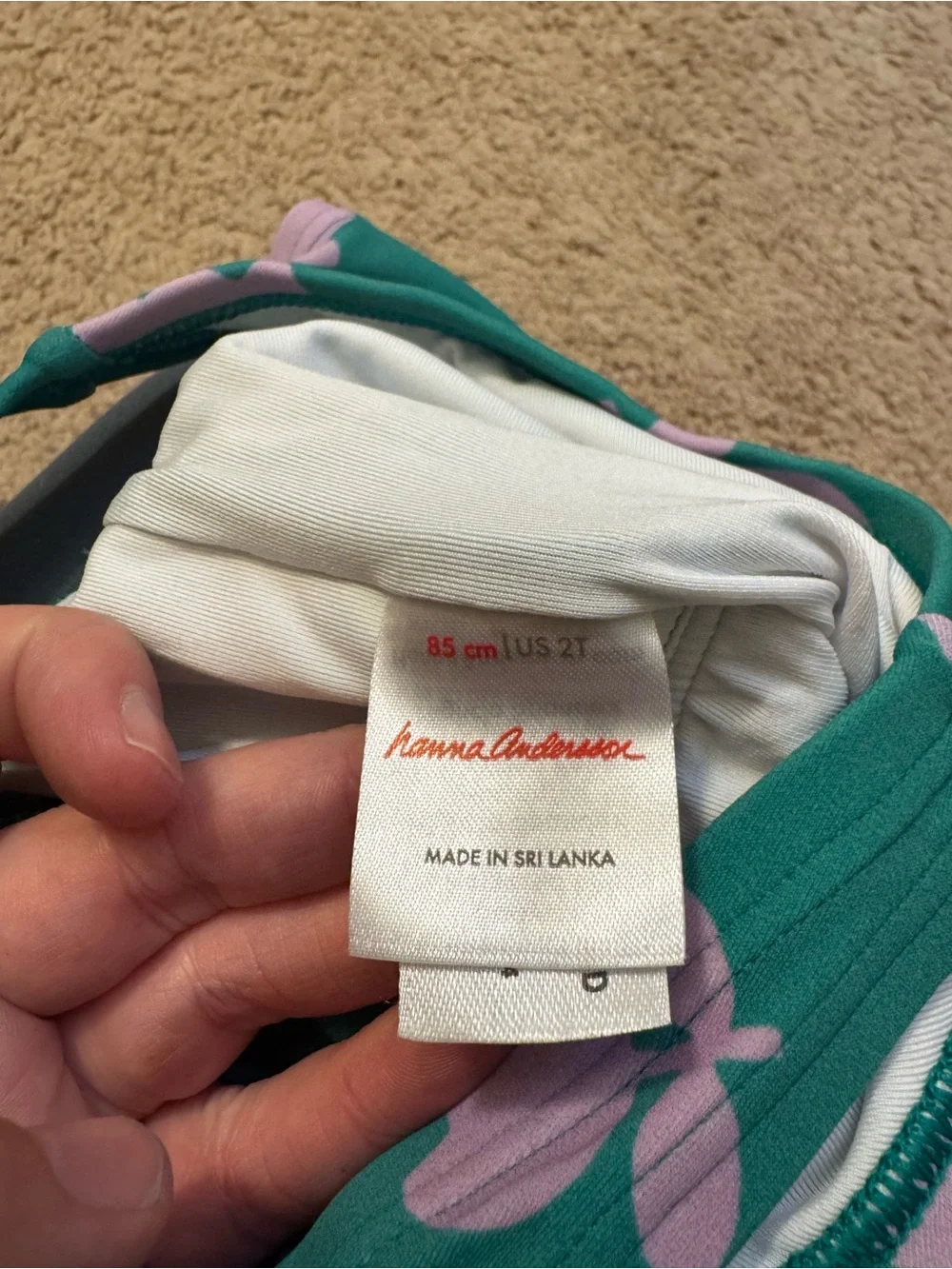 Hannah Anderson One Piece Swimsuit, Size 2T